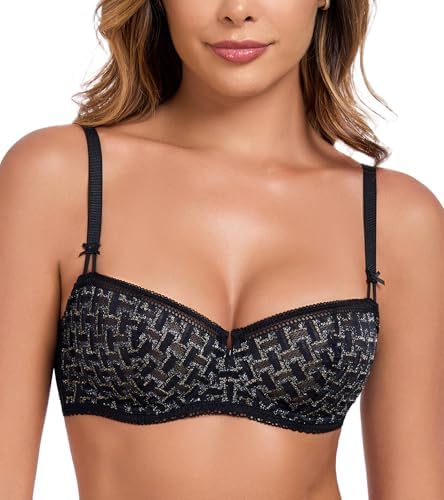 Women's Balconette Bra Unpadded Demi Unlined