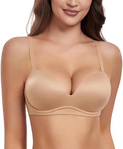 Women's Push Up Padded Plunge Seamless Everyday Bra