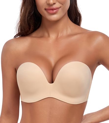 Women's Push Up Strapless Bra Anti-Slip Wireless