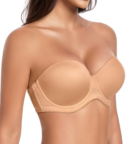 Women's Strapless Bra Full Coverage Contour in Pecan